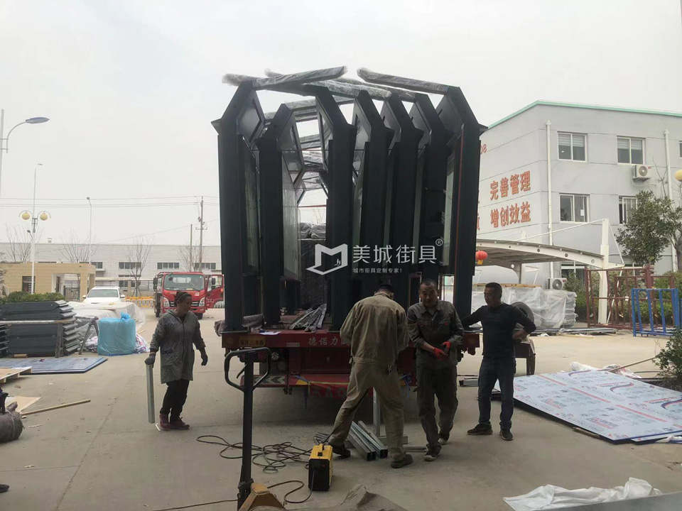 4438全国色倩网站亚洲 2023.3.11美城街具供应湖北武汉候车亭发货实拍